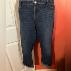 Simply Vera capri jeans cropped sz 16 cuffed